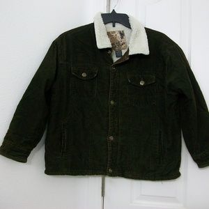 ⚡Ocean Current Brown Corduroy Fleece Lined Jacket